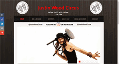 Desktop Screenshot of justinwoodcircus.com